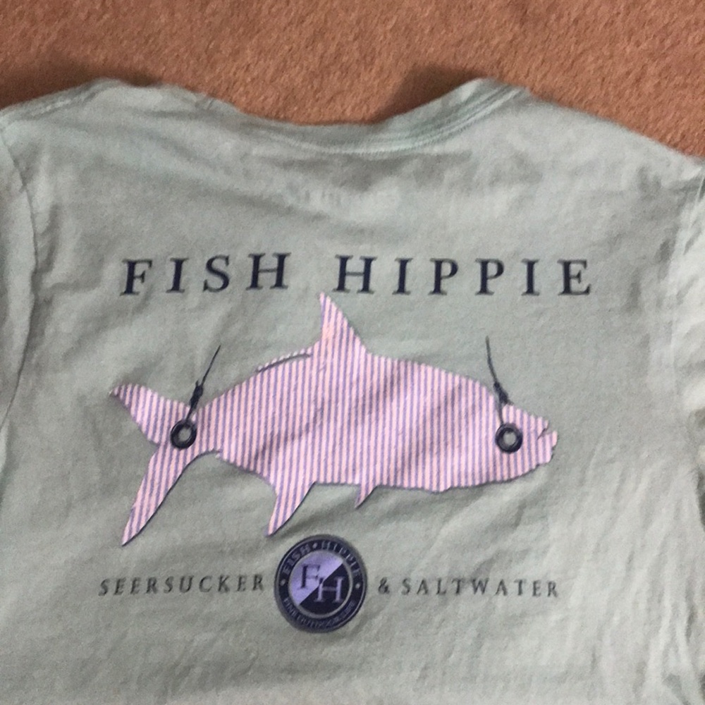 Fish hippie t shirt!